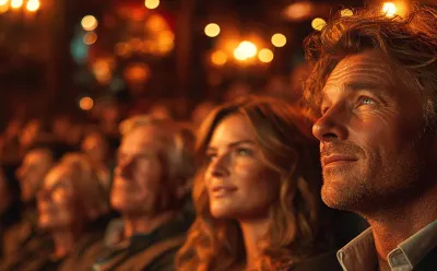 Люди смотрят кино дома!